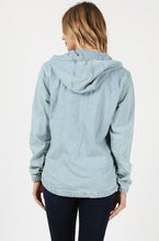 Cargar imagen en el visor de la galería, Blue Age Ladies Denim Hoodie Jacket
