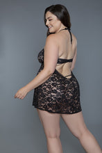 Cargar imagen en el visor de la galería, BE WICKED Rue Black Lace Chemise
