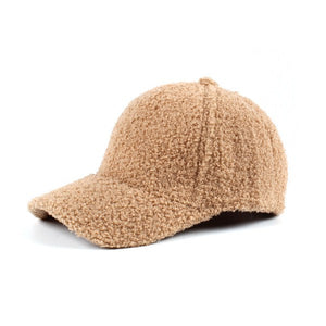 Ali's Corner Boucle Sherpa Teddy Bear Knit Ball Cap