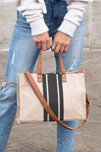 Canvas Stripe Tote