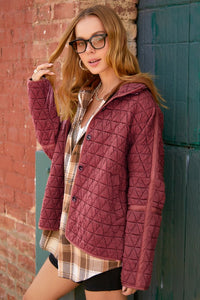 La Miel Quilted Button Down Jacket