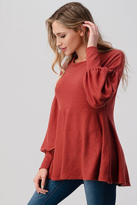 Orange Farm Clothing Soft Knit Babydoll Top