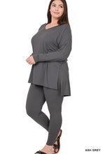 Load image into Gallery viewer, Plus Brushed DTY Microfiber Loungewear Set
