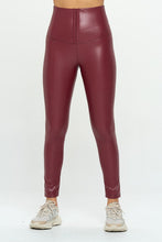 Load image into Gallery viewer, Otos Active High Waisted Vegan Leather Corset Cincher Leggings
