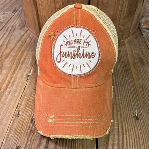The Goat Stock You Are My Sunshine Vintage Distressed Adjustable Snapback Hat