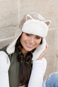 Ali's Corner Kitten Ear Trapper Hat