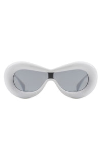 Oversize Retro Oval Modern Chic Fashion Sunglasses