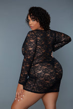 Cargar imagen en el visor de la galería, BE WICKED Lynn Plus Size Delicate Lace Chemise
