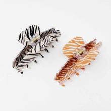 Ladda upp bild till gallerivisning, Ellison and Young Muted Zebra Print Hair Claw
