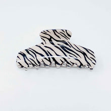 Ladda upp bild till gallerivisning, Ellison and Young Muted Zebra Print Hair Claw
