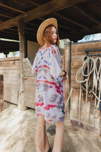 Load image into Gallery viewer, Leto Tie Dye Daydream Open Front Kimono
