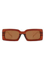 Cargar imagen en el visor de la galería, Cramilo Eyewear Square Flat Top Chain Link Design Sunglasses
