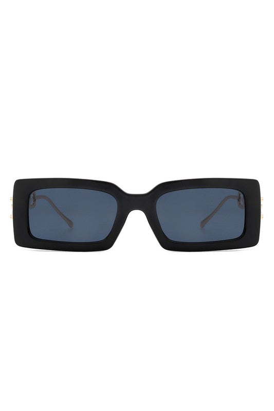 Cramilo Eyewear Square Flat Top Chain Link Design Sunglasses