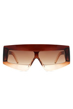 Load image into Gallery viewer, Cramilo EyewearRectangle Oversize Square Flat Top Sunglasses
