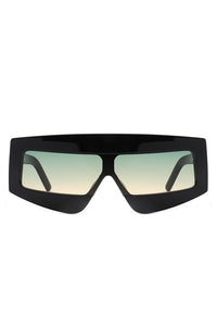 Cramilo EyewearRectangle Oversize Square Flat Top Sunglasses