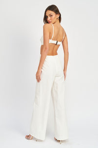 Emory Park Double O Ring Cutout Jumpsuit