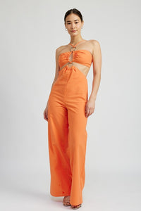 Emory Park Double O Ring Cutout Jumpsuit