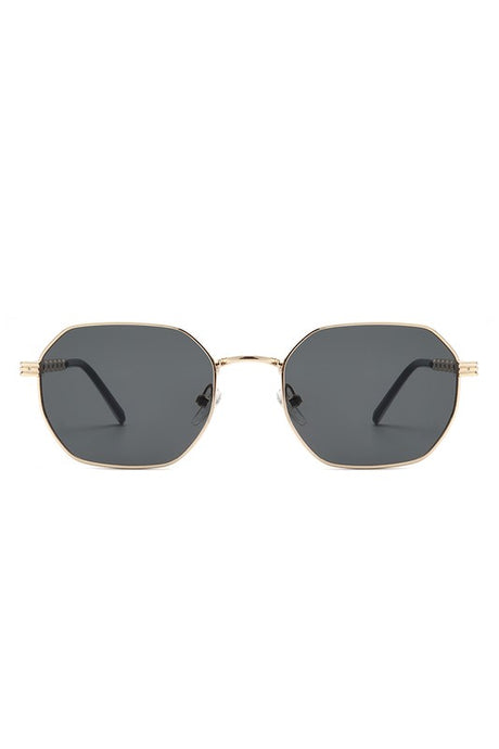 Cramilo Eyewear Geometric Round Chain Link Design Sunglasses