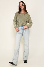 Load image into Gallery viewer, Mineral Wash Distressed Sweater
