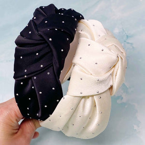 Ellison and Young Satin Knotted Headband