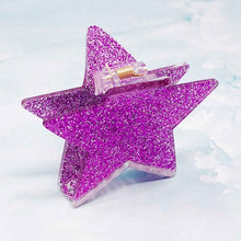 Load image into Gallery viewer, Ellison and Young Glitter Star Hair Claw Clip

