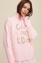 Загрузить изображение в средство просмотра галереи, Listicle Give Me Love Stitched Turtleneck Sweater
