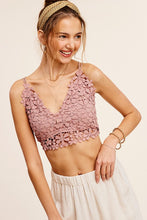 Load image into Gallery viewer, Crochet Lace Bralette Top
