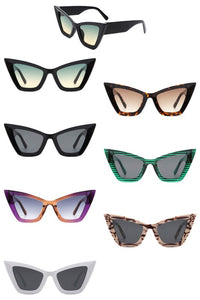 Cramilo Eyewear Square Retro Fashion Cat Eye Sunglasses