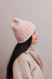 Leto Perfect Fit Zigzag Soft Knit Beanies