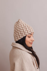 Leto Perfect Fit Zigzag Soft Knit Beanies