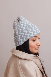 Leto Perfect Fit Zigzag Soft Knit Beanies