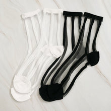 Cargar imagen en el visor de la galería, Chic In Line sheer Socks Set Of 2 Pairs
