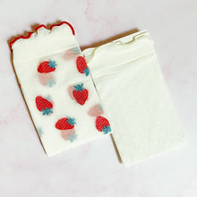 Ladda upp bild till gallerivisning, Dots And Strawberries Sheer Socks Set Of 2 Pairs
