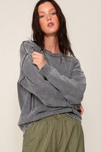 Ladda upp bild till gallerivisning, Mineral Wash Distressed Sweater
