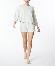 Ladda upp bild till gallerivisning, Fabina Sage Blue Garment Dyed Cropped Top Shorts Set
