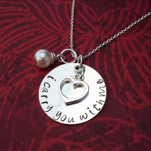 I Carry You With Me Personalized Necklace