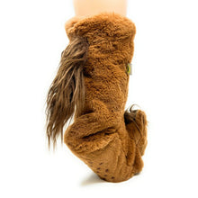 Carica l&#39;immagine nel visualizzatore di Gallery, Women&#39;s Horse Plush Sherpa Non Skid Slipper Socks
