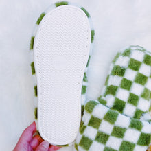 Cargar imagen en el visor de la galería, Ellison and Young Luxe Lounge Checker Cozy Slippers
