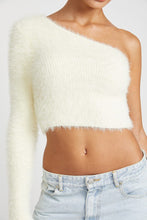 Загрузить изображение в средство просмотра галереи, Emory Park One Shoulder Fluffy Knit Sweater Top
