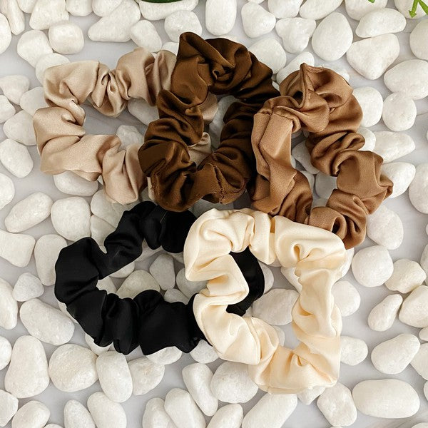 Ellison and Young Classic Satin Scrunch Set Of 5