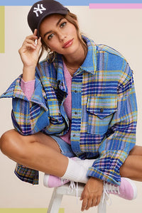 La Meil Plaid Hailee Shacket