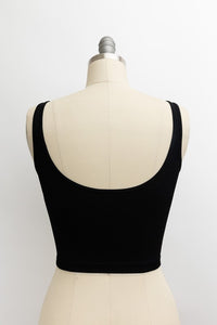 Leto Ribbed Underline Seam Detailed Brami Top