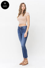 Load image into Gallery viewer, Plus Size High Rise Slim Straight Jeans
