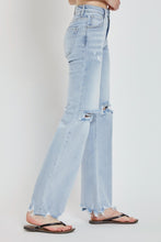 Ladda upp bild till gallerivisning, Risen Distressed Blue Denim Wide Leg Jeans
