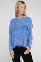 Load image into Gallery viewer, Zenana Stone Washed Soft Ribbed Oversized Relaxed Fit Top
