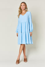 Carregar imagem no visualizador da galeria, Double Take Solid Color Tiered Luxe Knit Dress
