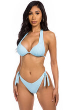 Load image into Gallery viewer, Mermaid Swimwear Two Piece Adjustable Tie Bikini Set
