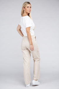 Ambiance Everyday Wear Comfort Waist Cargo Pants