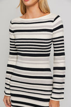 Carregar imagem no visualizador da galeria, Le Lis Striped Knit Mini Sweater Dress
