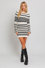 Carregar imagem no visualizador da galeria, Le Lis Striped Knit Mini Sweater Dress
